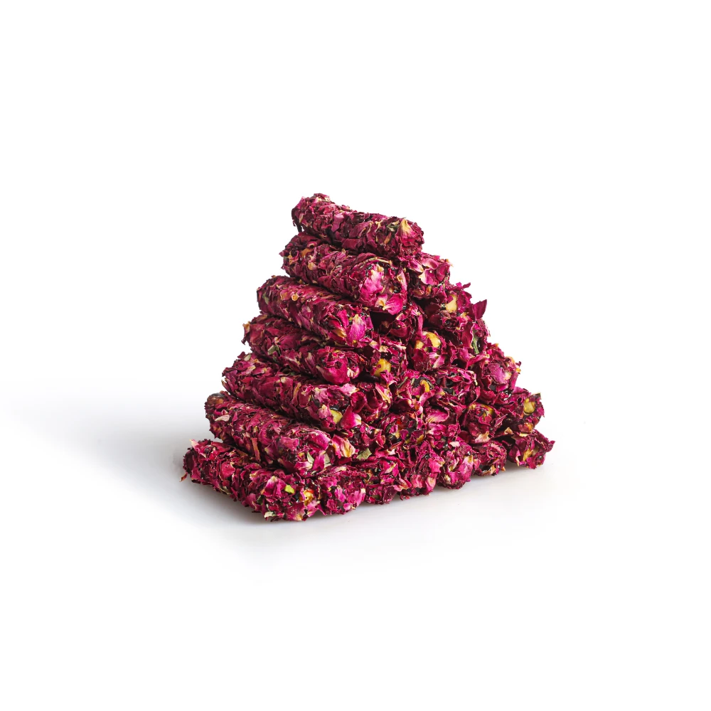 Turks fruit met Rozenblaadjes Granaatappel en Antep Pistachenoten