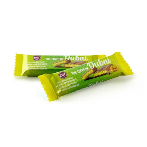 Kadayıf en pistacheroom gevulde Dubai-chocolade 30 g