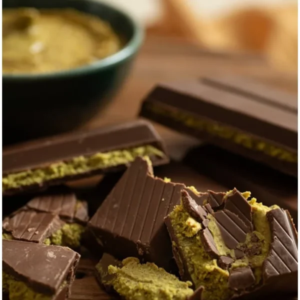ind Pistachio Cream Suitable for Dubai Chocolate and Kunefe – Dubai Bar 25% pistachio 12% kadayif kunafah Mega Large 350g - Image 6