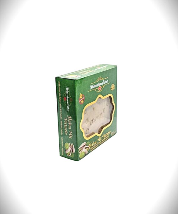 Abdurraman Tatlici Tahini Halva Met Antep Pistache - Glutenvrije Bevat Geen Bewaarmiddelen 300 gr - Afbeelding 2