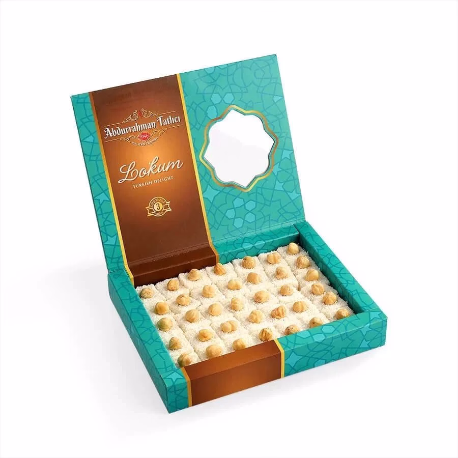 Abdurrahman Tatlici Sultan Turkish delight with hazelnuts ( Gluten free ) 500 g