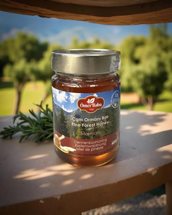 Omer Baba 100% natuurlijke, echte Dennen honing Dennenboom honing (Marmaris) 400gr
