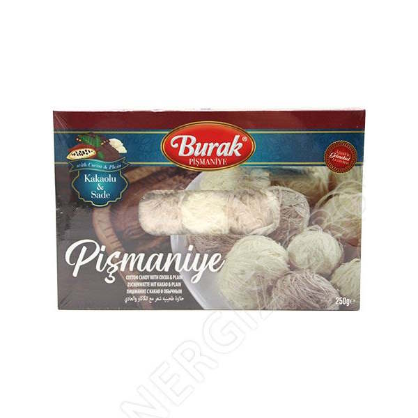 Burak Pişmaniye Gewoon & Cacao 250g Turks suikerspin Angel Hair – Traditioneel Turkse Draadjes-Halva